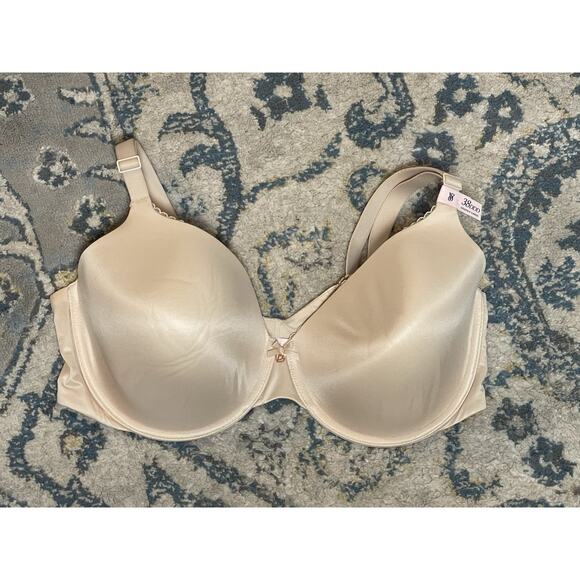 Victoria's Secret Bra Body By Victoria Size 38DDD Lined Perfect Coverage Beige - Picture 1 of 6